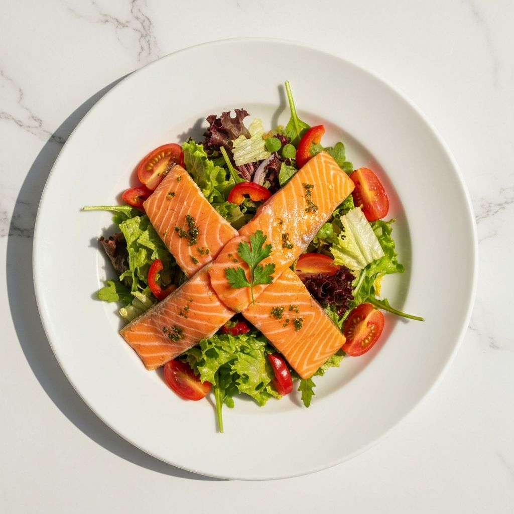 ნედლი ორაგულის სალათი